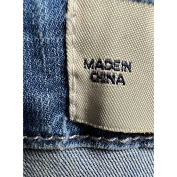 Lola Jeans Womens Jumpsuit Sz Medium Blue Light Washed Denim Stretch Sleeveless - Picture 15 of 16